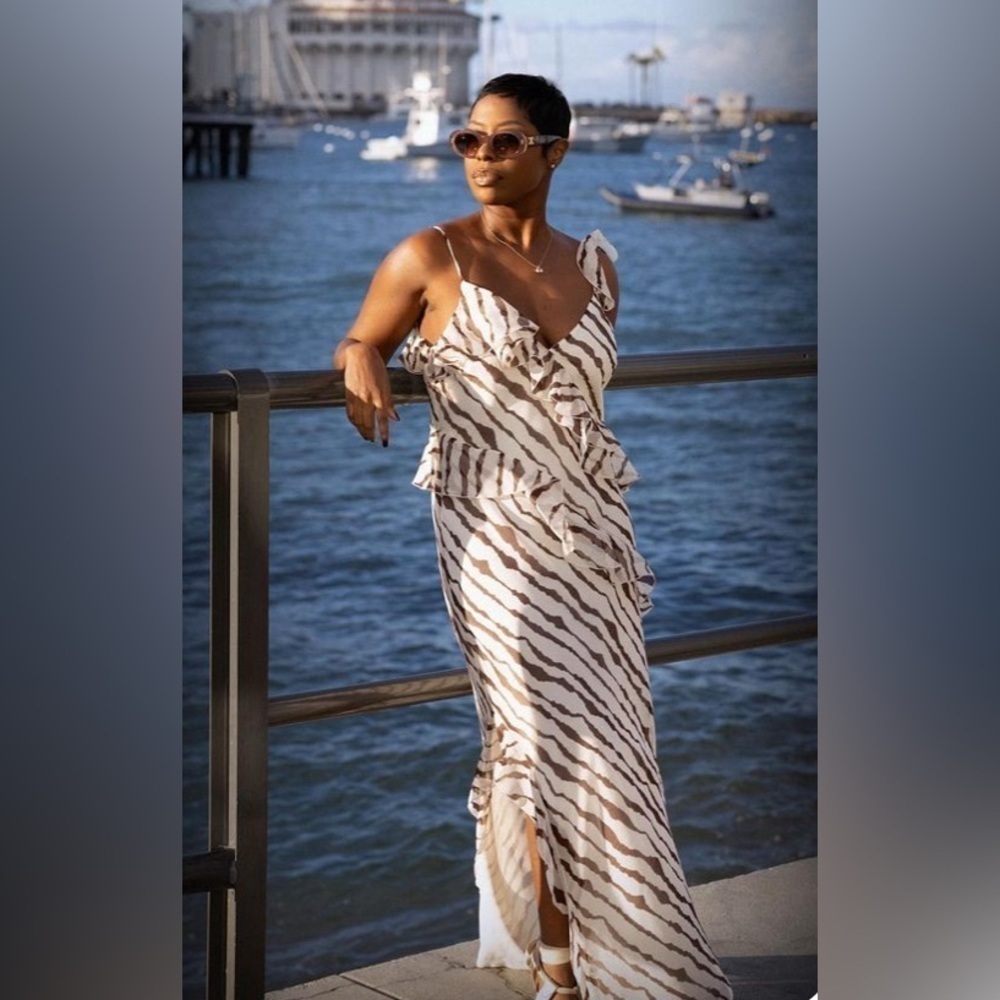 Women's Ruffle Ankle Length Dress - Future Collective™ with Jenee Naylor​ - Picture 2 of 8